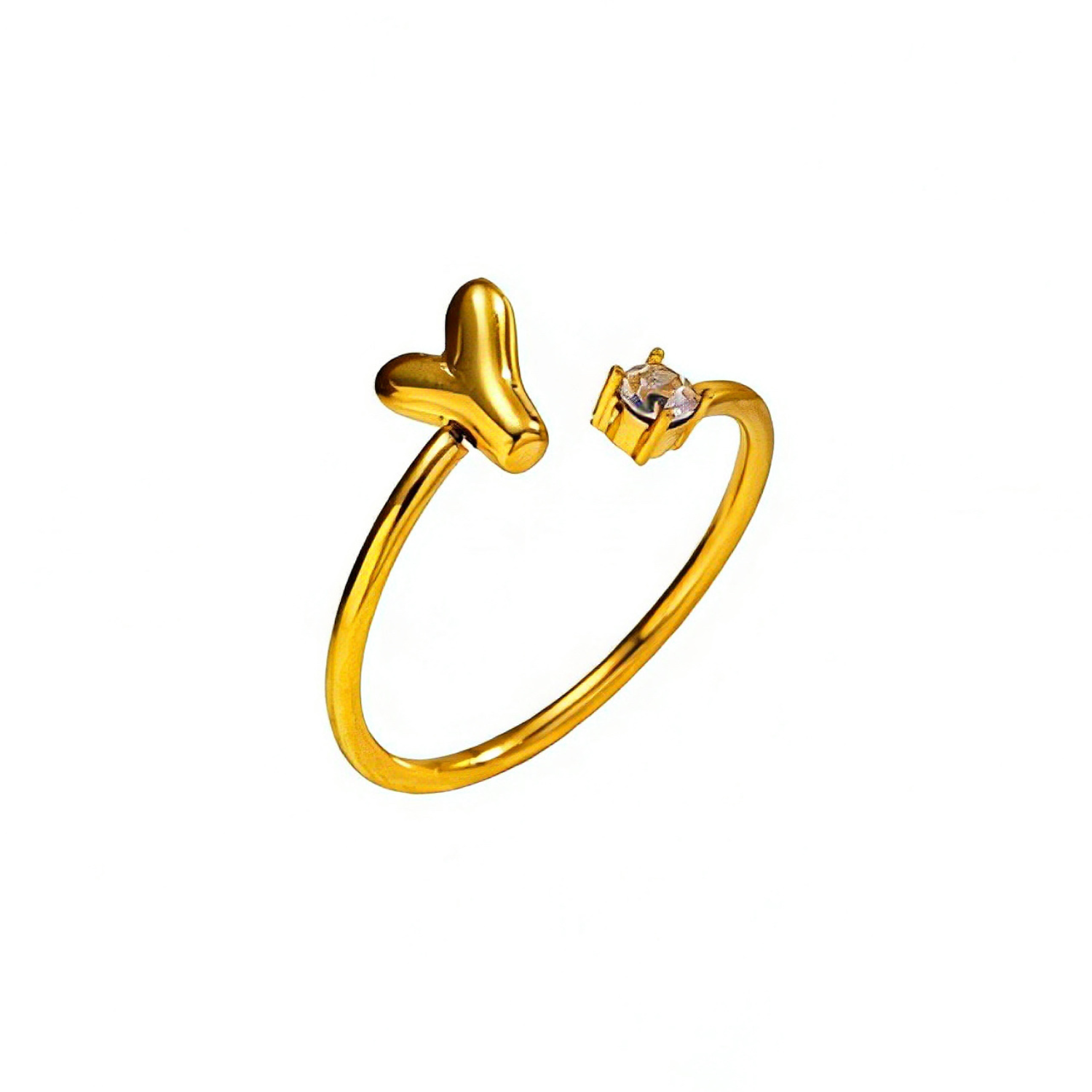 Letter V Ring-Bijoux