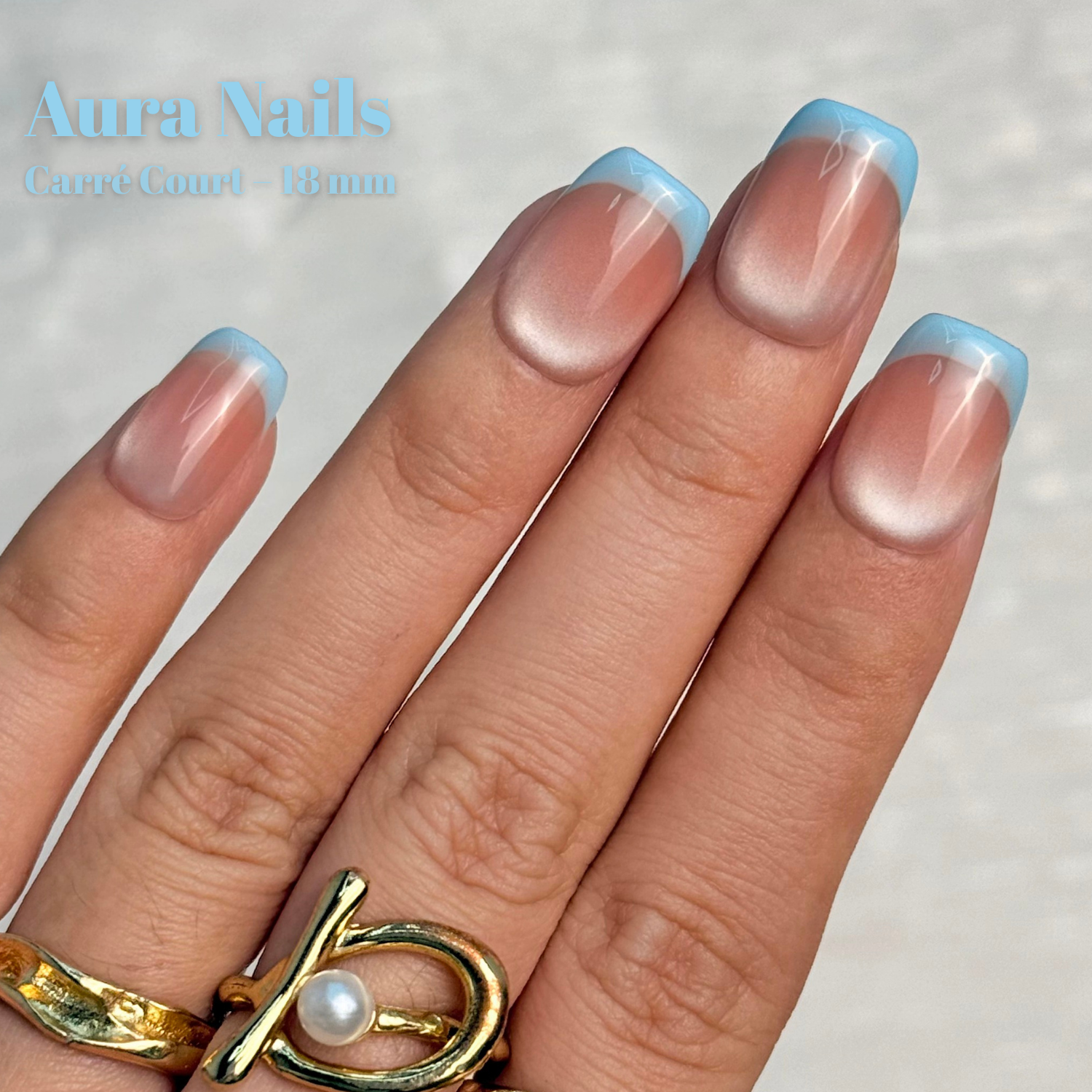 Blue pink Square- N°22