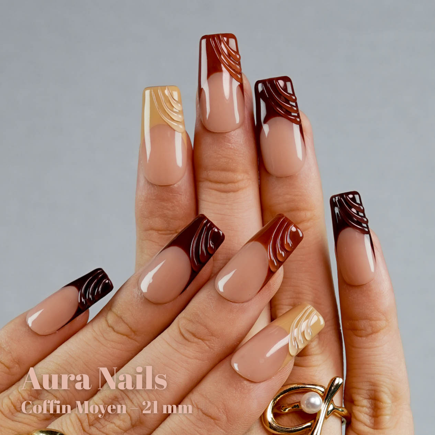 Fading Brown Waves- N°42