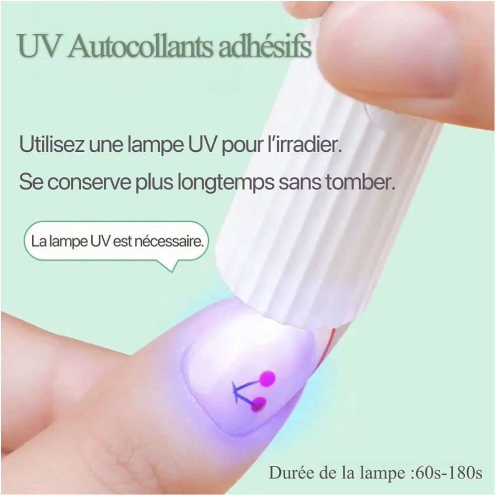 Gel pad UV Autocollants adhésifs (8 feuille)