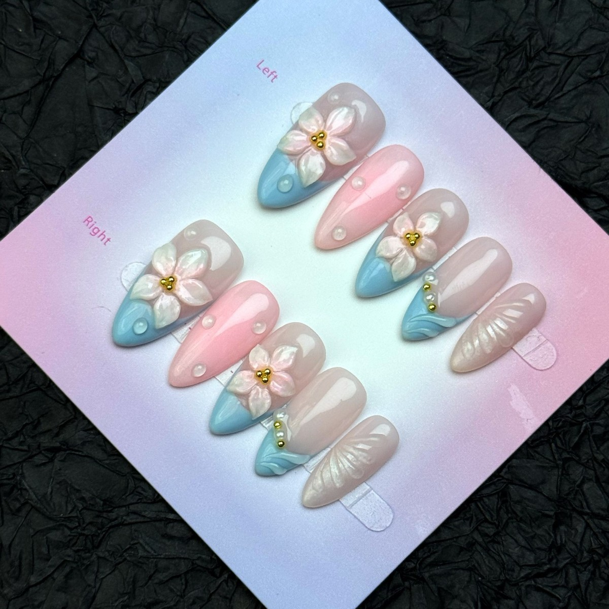 Pink-Blue Flowers