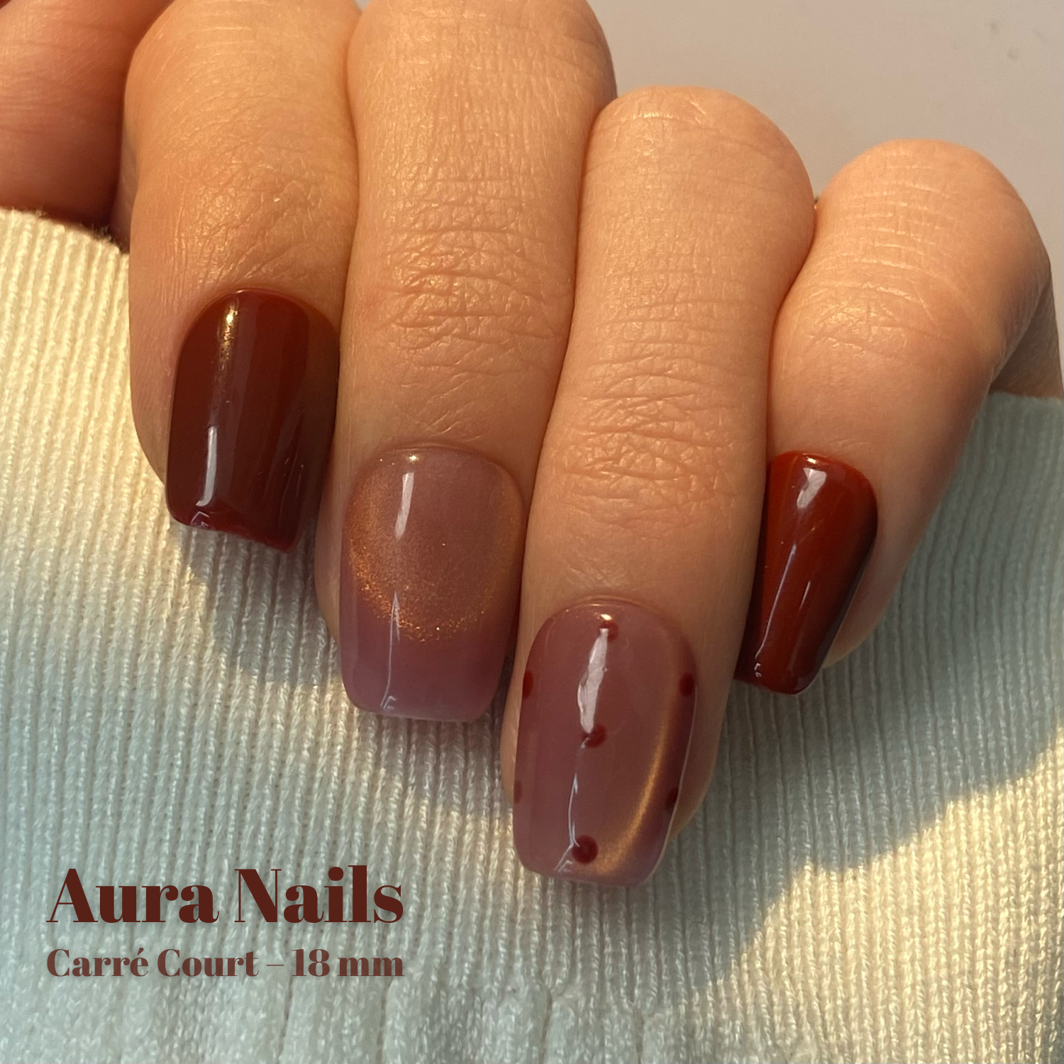 Burgundy Dots- N°99