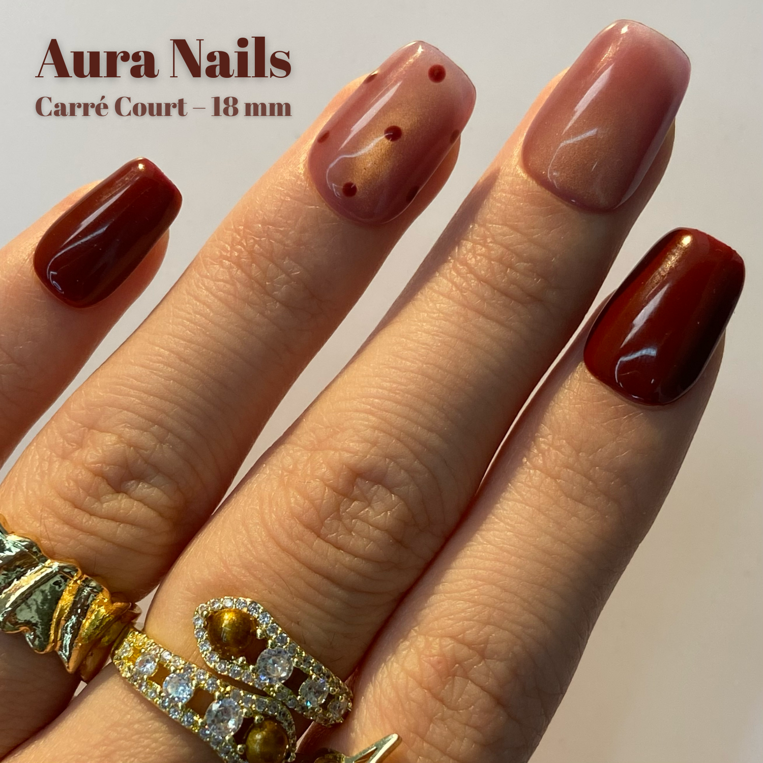 Burgundy Dots- N°99