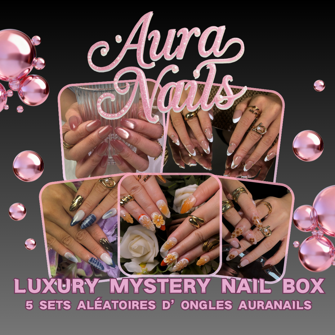01-5 Sets｜Luxury Mystery Nail Box ｜AuraNails Press On Nails