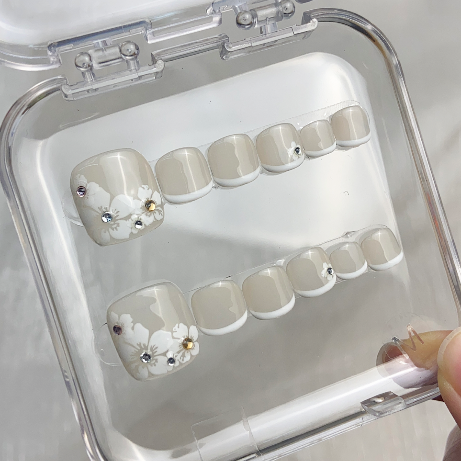 Pétale Blanc N°311  - Ongles d'orteils