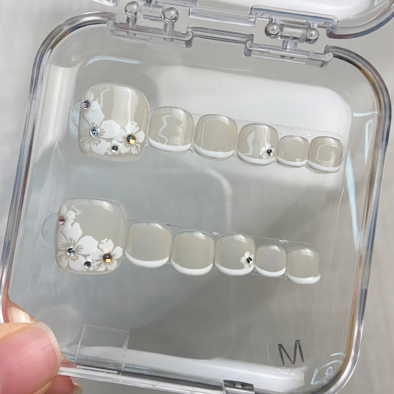 Pétale Blanc N°311  - Ongles d'orteils