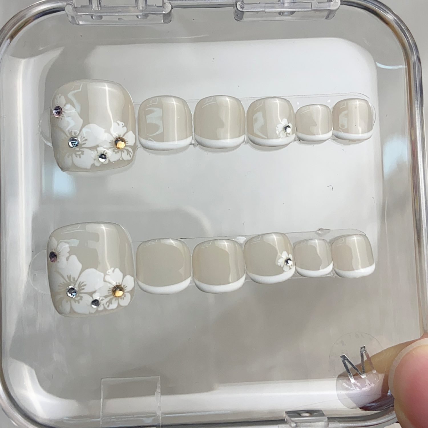 Pétale Blanc N°311  - Ongles d'orteils