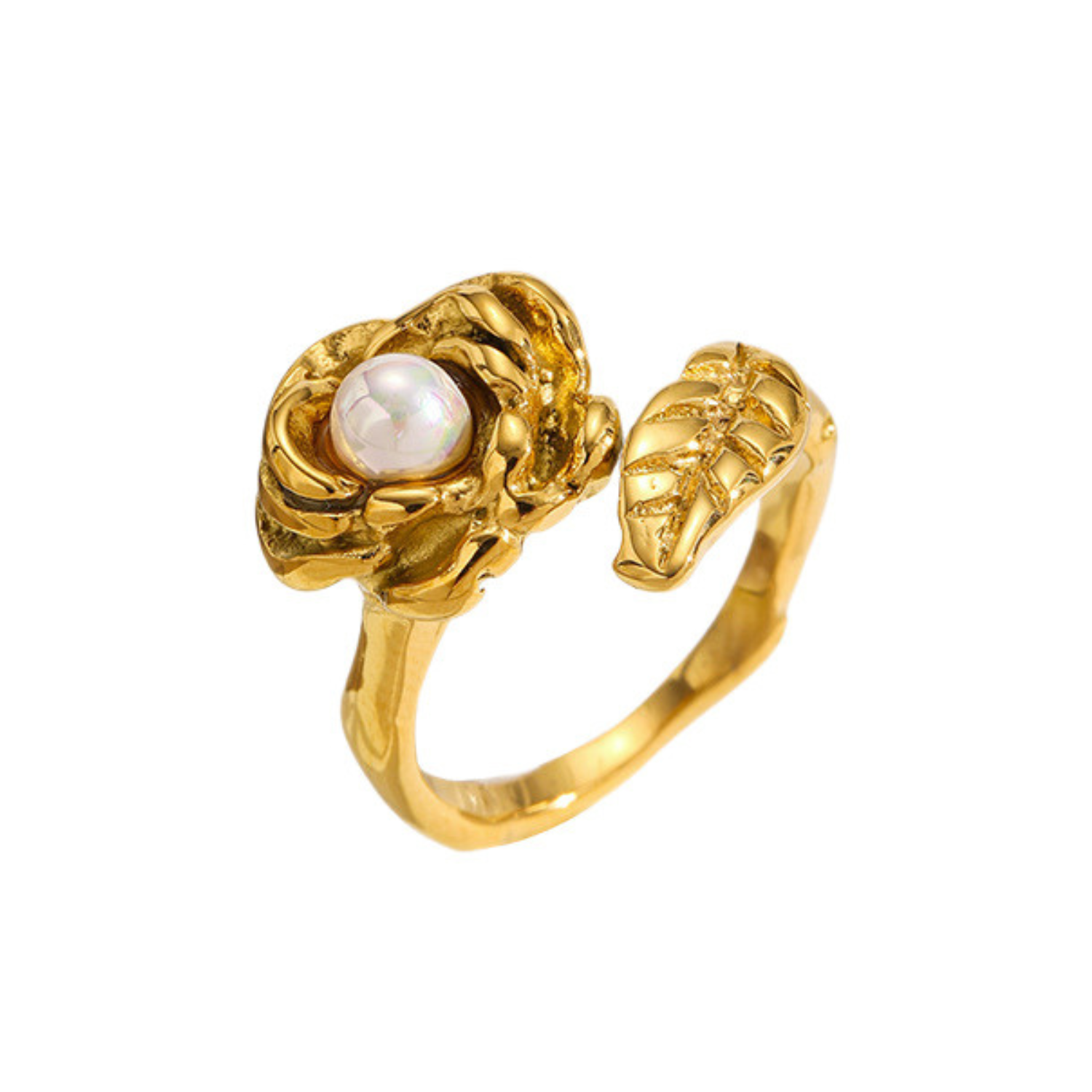 Pearl Rose Bud Ring-Bijoux