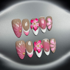 Pink Floral Charm - N°71